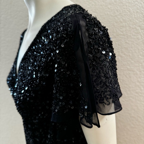 Adrianna papell beaded sequin plus size cocktail dress nwot - Picture 5 of 8